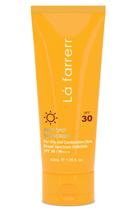 کرم ضد آفتاب و ضد لک بی رنگ لافارر SPF30 مخصوص پوست چرب و مستعد آکنه 40 میلی لیتر