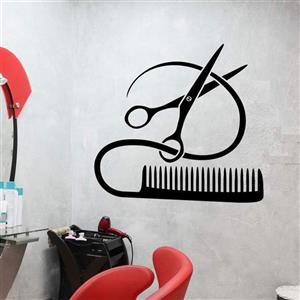 استیکر وی وین آرت طرح آرایشگاه کد S56