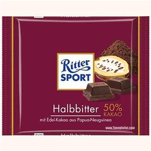 شکلات Ritter Sport تلخ 50% 