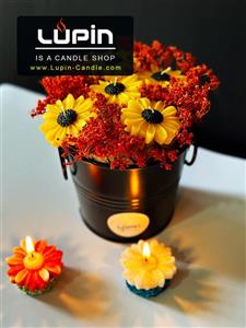 شمع باکس گل دست ساز