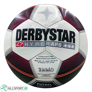 توپ فوتسال دربی استار پرس طرح اصلی Derby Star futsal ball White Green Red 