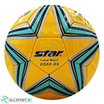 توپ فوتسال استار دوخت طرح اصلی  Star futsal ball Yellow Blue
