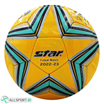 توپ فوتسال استار دوخت طرح اصلی Star futsal ball Yellow Blue 