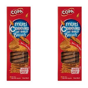 بیسکویت سبوس دار چند غله کوپا – 150 گرم بسته 2 عددی