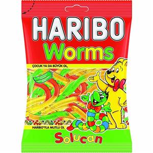 پاستیل کرمی هاریبو 160 گرمی - haribo worms 