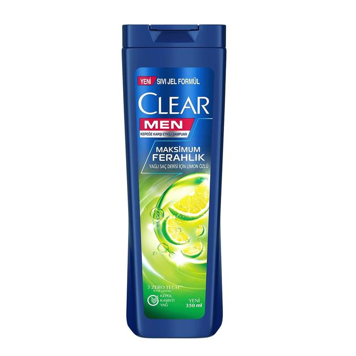 شامپو ضد شوره مردانه لیمویی کلیر مناسب موهای چرب 350 میل