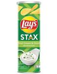 چیپس لیز استاکس طعم پیاز و خامه ترش Lays stax 100 گرمی