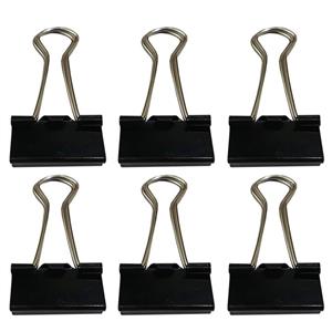 گیره کاغذ مدل DL.0002 سایز 41 میلی متر بسته 6 عددی