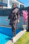 مایو حجابی بورکینی  آستین استاندارد راسته زنانه Remsa Mayo REMSA-R071-Yasmin