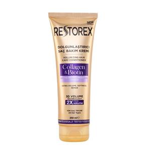 ماسک مو رستورکس حاوی کلاژن و بیوتین حجم دهنده مناسب انواع مو 250 میلی لیتر