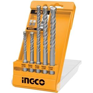 ست مته الماسه چھار شیار 5 عددی اینکو  مدل AKD2052