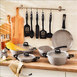 سرویس قابلمه 13 پارچه امسان New Harmony طوسی