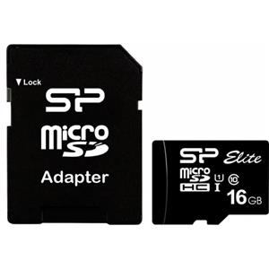 کارت حافظه microSDHC سیلیکون پاور مدل Color Elite کلاس 10 استاندارد UHS-I U1 سرعت 85MBps همراه با آداپتور SD ظرفیت 16 گیگابایت