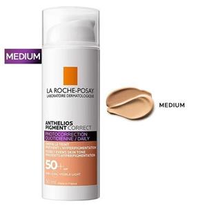 کرم ضد آفتاب رنگی  SPF50 آنتلیوس پیگمنت کارکت لاروش پوزای (رنگ medium)