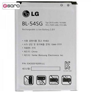 باتری موبایل ال جی مدل BL-54SG با ظرفیت 2610mAh مناسب برای گوشی موبایل ال جی G3 Mini