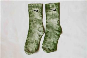 جوراب نایک پنبه ای تای دای زیتونی