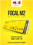هارد اینترنال Focal 256GB SSD M.2 2280 SATA 3.0