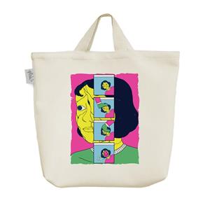 ساک  پارچه ای صورت سفالی کد 7347