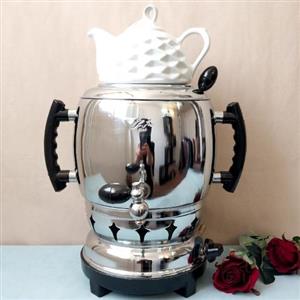 سماور گازی بدونه تنوره طرح آپولون به همراه قوری