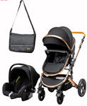 ست کالسکه و کریر کیکابو مدل Stroller Claude 3in1