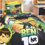 سرویس روتختی هوبی مدل Ben 10 green یک نفره 4 تکه