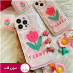 قاب Flower صورتی با آویز