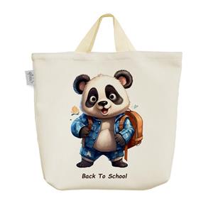 ساک  پارچه ای پاندا و مدرسه کد 83