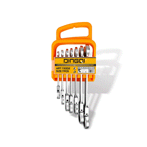 ست 7 عددی آچار جغجغه ای تاشو دینگشی مدل 15002 – DINGQI ART