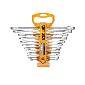 ست 12 عددی آچار یک سر تخت یک سر رینگی دینگشی مدل 11003 – DINGQI ART