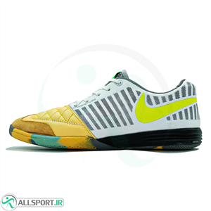 کفش فوتسال نایک لونار گتو  Nike Lunar Gato IN Yellow White 