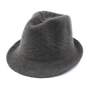 کلاه شاپو مردانه لبه دار طرح کلاسیک رنگ یشمی بافت بیسیک با طرح تیخ ماهی کد 2815208 