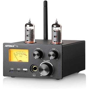 آمپلی فایر لامپی بلوتوث دارای ورودی فونو AIYIMA T5 320W Tube Phono Turntable Amplifier
