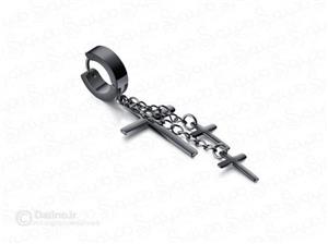 پیرسینگ میخی آویز سه صلیب 12316