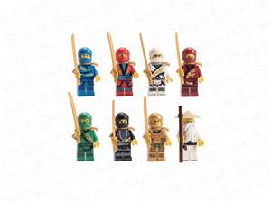 مینی فیگور سری نینجاها مجموعه 8 عددی 15119