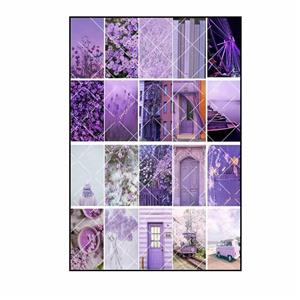 برچسب مدل برش نخورده طرح اسکرپ بوک Purplie -