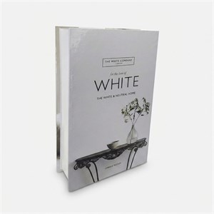 جعبه دکوری مدل کتاب دکوراتیو طرح whte کد 01