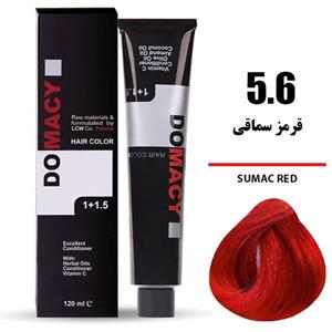 رنگ مو دوماسی سری قرمز شماره 5.6 حجم 120 میلی لیتر رنگ قرمز ایرلندی