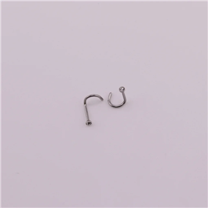 پیرسینگ بینی مدل اچ سی تک نگین