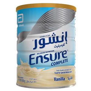 پودر تقویتی و غذایی انشور کمپلیت ENSURE COMPLETE وانیلی ۸۵۰ گرمی
