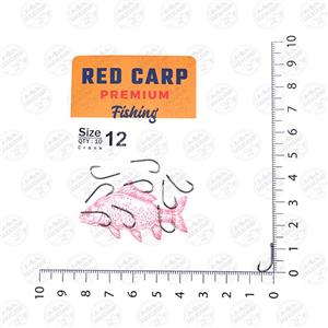 قلاب ماهیگیری RED CARP کپوری مدل Crank سایز 12 بسته ۱۰ عددی 