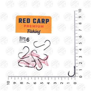 قلاب ماهیگیری RED CARP کپوری مدل Iseama سایز 6 بسته ۱۰ عددی 