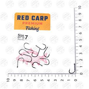 قلاب ماهیگیری RED CARP کپوری مدل Iseama سایز 7 بسته ۱۰ عددی 