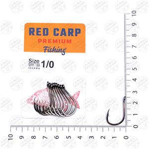 قلاب ماهیگیری RED CARP کپوری مدل Iseama سایز 0/1 بسته ۱۰ عددی 