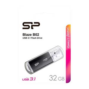 فلش مموری 32 گیگابایت سیلیکون پاور مدل Blaze B02 ا Silicon Power Blaze b02 USB 3.1 32gb flash کد 6521