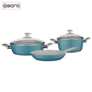 سرویس پخت و پز 5 پارچه امسان مدل Ceramoni Ekstra