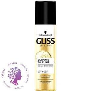 اسپری دوفازمشکی گلیس اصل|اسپری دوفاز گلیس مدل Ultimate repair ا Two-phase spray-black-Gliss-model-ultimate-repair-volume-200-ml