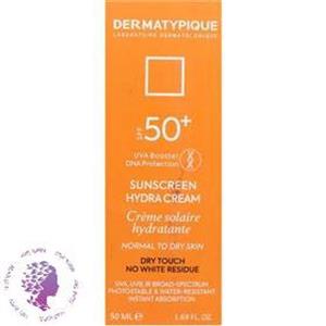 کرم ضدآفتاب بی رنگ هیدرا پوست خشک و حساس درماتیپیک Spf50 ا Dermatypique Sunscreen Hydra Cream 