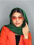 عینک آفتابی زنانه نارنجی مستطیلی برند پرادا یووی400