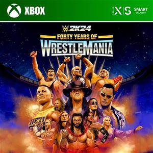  بازی wwe 2k24 forty years of wrestlemania edition ایکس باکس xbox