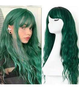 کلاه گیس (پوستیژ) زنانه بلند حالت دار رنگی فانتزی Curly Wavy